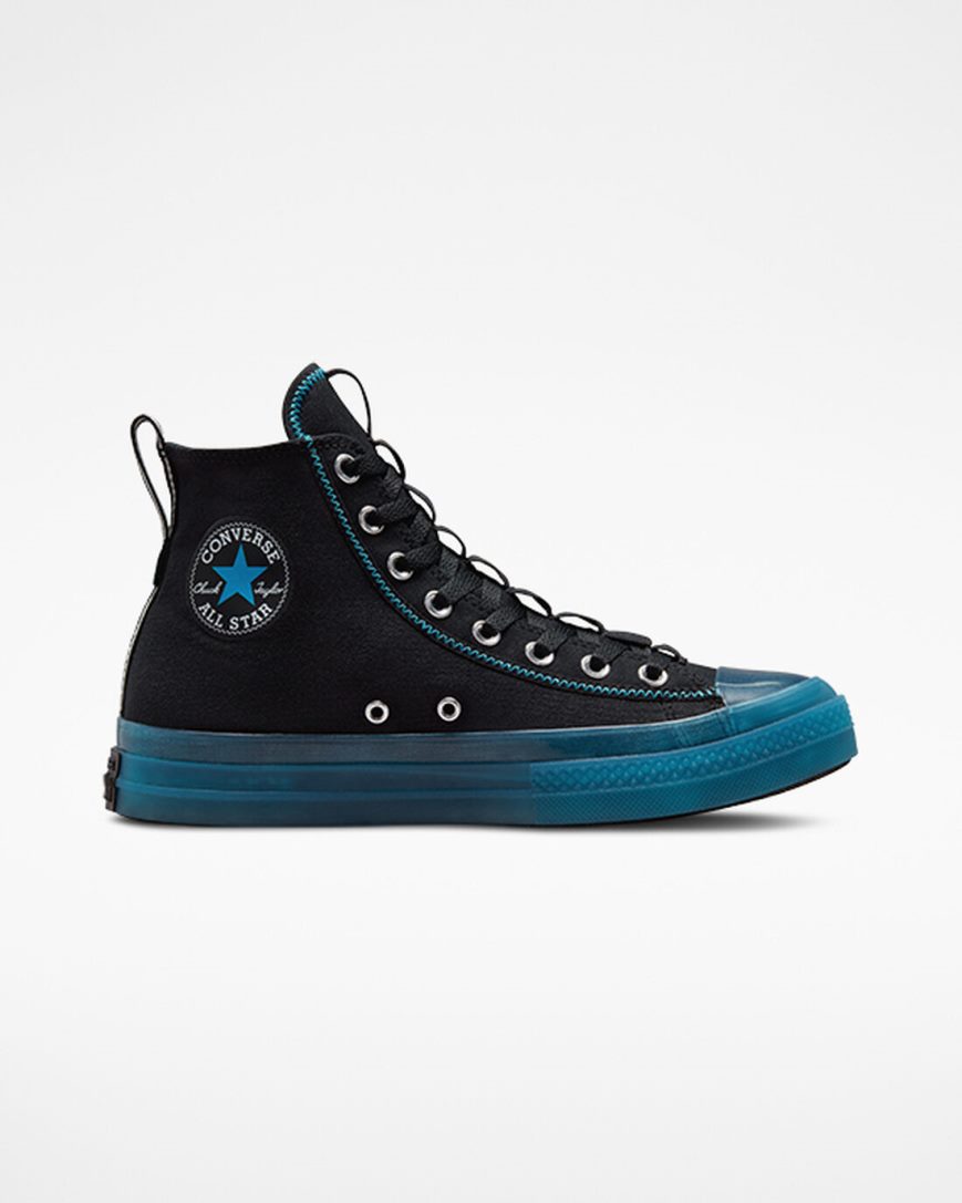 Dámské Boty Vysoké Converse Chuck Taylor All Star CX Explore Černé Blankyt Bílé | CZ HZEF28